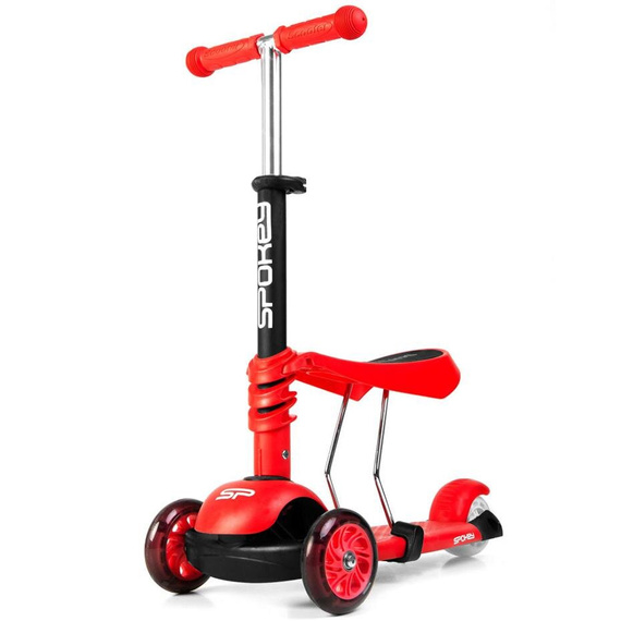 Spokey Tripla 3in1 red scooter 927100
